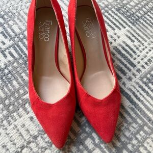 Franco Sarto Bold Red Heels